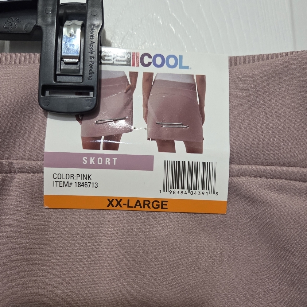 32 Degrees Cool Pink Skort Dusty Rose Golf Active Skirt/Shorts Plus Size XXL NWT - Picture 6 of 12